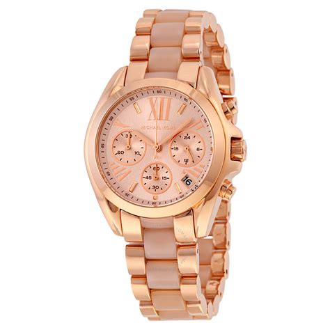 rose gold mk watch